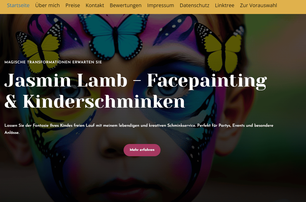 003 Jasminlamb-Kinderschminken-Webdesign-Kundenreferenz002